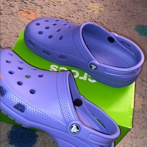 Purple crocs